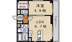 メゾンラブリーズ 1LDKの間取図画像