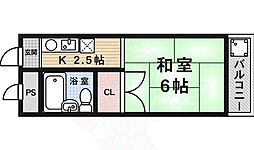 シャレー小野 1Kの間取図画像