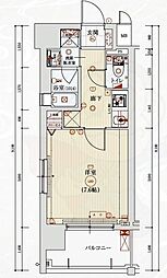 ベラジオレガシー京都西七条 1Kの間取図画像