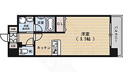 ベラジオ烏丸御池2 1Kの間取図画像