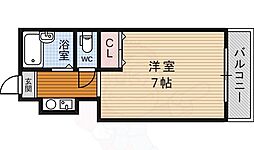 ペルシュワール 1Kの間取図画像