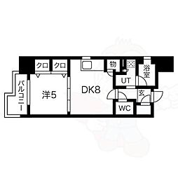アーバントラベライフ京都清水五条別邸 1LDKの間取図画像