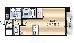 プレサンス京都駅前千都 1Kの間取図画像
