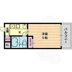 メゾン・ド・パルファン 1Kの間取図画像