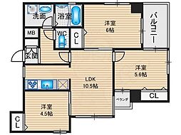 シンフォニー四条河原町 3階/-