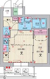 ファーストフィオーレ京都コーヴォ 1LDKの間取図画像