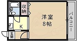 アウルマンション 1Kの間取図画像