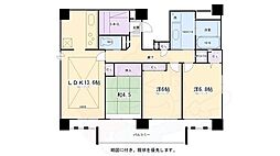 ilRosso堀川六角 3LDKの間取図画像