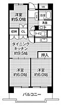 ビレッジハウス高美が丘タワー 1202 ｜ 広島県東広島市高屋高美が丘5丁目（賃貸マンション3DK・12階・60.89㎡） その2