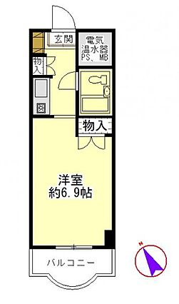 南西向きのお部...