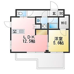 間取図画像 1LDK