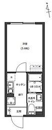 D-STYLE三ノ輪II 1Kの間取図画像