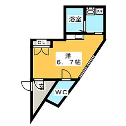 ALLEYHAUS ワンルームの間取図画像