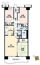 アークビュー金沢八景 3LDKの間取図画像