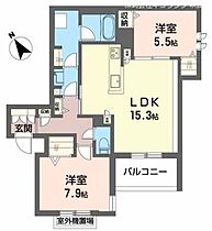 大阪府吹田市岸部南２丁目（賃貸アパート2LDK・2階・53.83㎡） その2