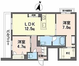 ShaMaison　RoseGrove  ｜ 大阪府守口市高瀬町３丁目（賃貸マンション2LDK・3階・62.14㎡） その2