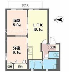 ブライトンベル 1階/-