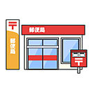 茨木沢良宜郵便局（513m）