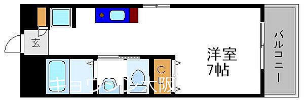 パレヴァロワール 305｜大阪府大阪市淀川区三津屋北１丁目(賃貸マンション1R・3階・24.02㎡)の写真 その2