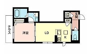 大阪府吹田市泉町４丁目3-10（賃貸アパート1LDK・1階・36.84㎡） その2