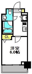 Osaka Metro御堂筋線 東三国駅 徒歩2分の賃貸マンション 8階1Kの間取り