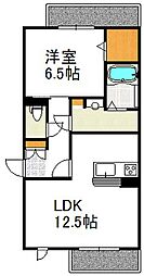 セントアンビエラ 1階1LDKの間取り