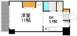 大拓ハイツ6 1DKの間取図画像