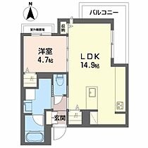 ヒノパルク  ｜ 大阪府池田市石橋１丁目（賃貸マンション1LDK・2階・46.75㎡） その2