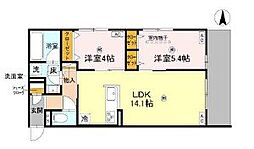 D-residence 2LDKの間取図画像