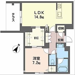 エテルノ 和 1LDKの間取図画像