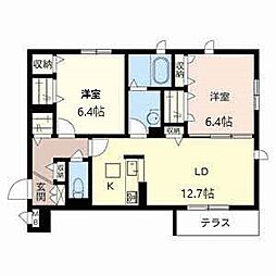 イルソーレ 2LDKの間取図画像