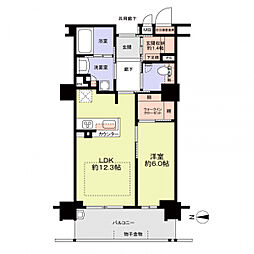 マスターズマンション吹田千里丘中樂坊 1LDKの間取図画像