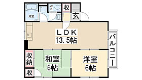 兵庫県川西市東畦野1丁目（賃貸アパート2LDK・2階・55.17㎡） その2