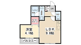 Maison de Raffine I  ｜ 大阪府池田市住吉1丁目（賃貸アパート1LDK・1階・34.24㎡） その2