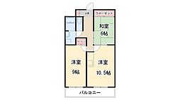 ジャルダン美樹 3LDKの間取図画像