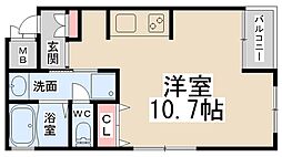 ソフィエル5 1Kの間取図画像