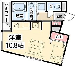 ソフィエル5 1Kの間取図画像