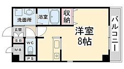 アベニューハル ワンルームの間取図画像