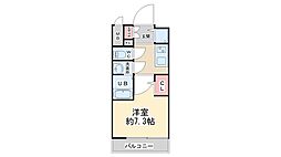 ファーストフィオーレ川西プリモ 1Kの間取図画像