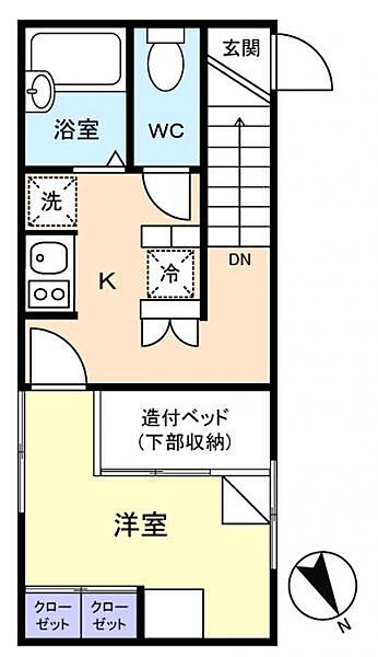 ランドール八千代 ｜千葉県八千代市萱田町(賃貸アパート1K・2階・24.63㎡)の写真 その4