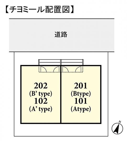 チヨミール ｜千葉県船橋市滝台町(賃貸アパート1LDK・1階・32.18㎡)の写真 その2