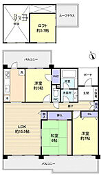 グリーンハイツ八千代3番館 3LDKの間取図画像