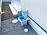 外観：掃除にも便利な外水栓あり