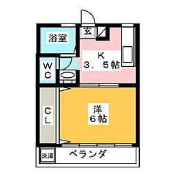 間取図画像 1K