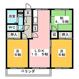 ニューライフマンション八王子 3LDKの間取図画像