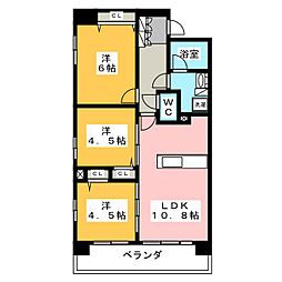 ラグゼナ八王子横山町 3LDKの間取図画像