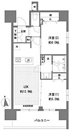 ラグゼナ八王子横山町 1LDKの間取図画像