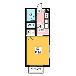間取図画像 1K