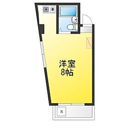 アパートメント石原錦町ハウス ワンルームの間取図画像