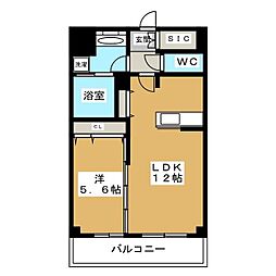 ラベレッツァフェリオ 1LDKの間取図画像